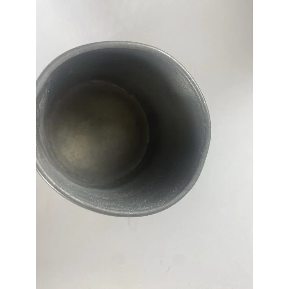 Vintage English Pewter Tankard Mug Made in England Heavy Metal Beer Cup 5”